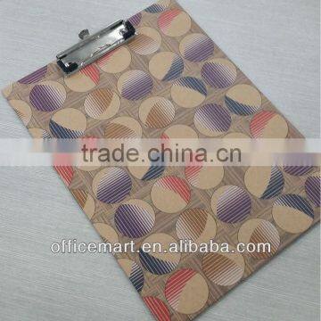 2.2 mm thickness a4 kraft paper cover clipboard