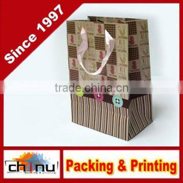 Art Paper White Paper Gift Shopping Promotion Bag With Handle(210084)