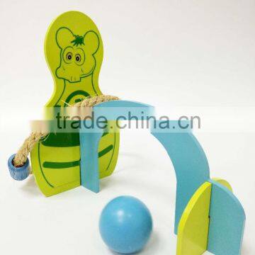 Indoor/outdoor Kids Sport Wooden Toy/2 Player Ring Toss Game/croquet Set photo-5