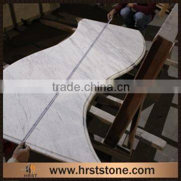 Ogee Edge Volakas White Marble Kitchen Designs