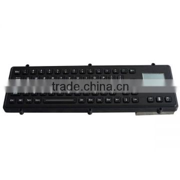 Customized layout military PC keyboard with sealed touchpad