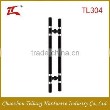 Black and Silver Stainless Steel Glass Door Handle for Steel Doors photo-3