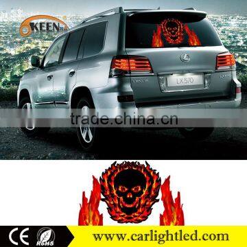 Good Quality 50*30cm 12v sound control music light car sticker multi color sound rhythm el equalizer for decoration