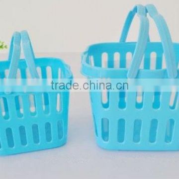 plastic with handle square picking basket