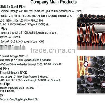 ASTM A53 Seamless Carbon Black Steel Pipe & Seamless Steel Pipe Black Coating photo-6
