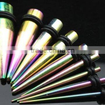 Stainless Steel Tapers With Plated Ear Expanders photo-3