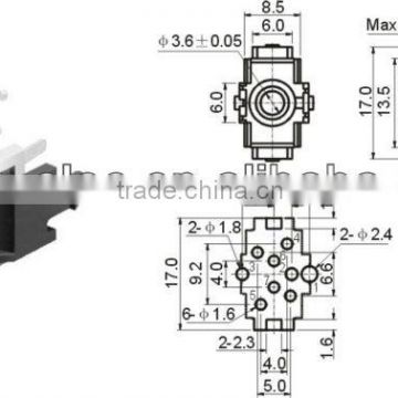 3.5mm earphone connector