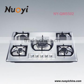 Nuo Yi Built-in 5 burner gas cooker stove kitchen appliance