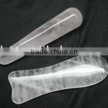 Natural Rock Crystal Massage Wand