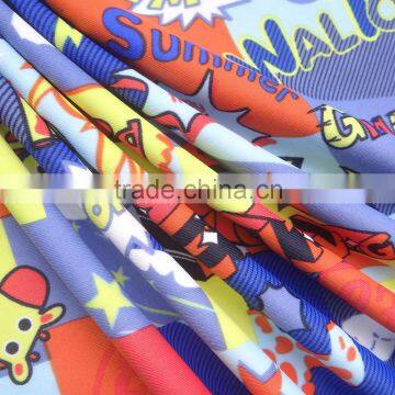 Cartoon 4 Way Stretch Lycra Spadex Giraffe Print Fabric photo-3