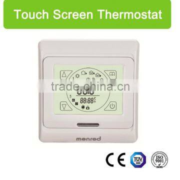 E9 digital touch screen underfloor heating thermostat