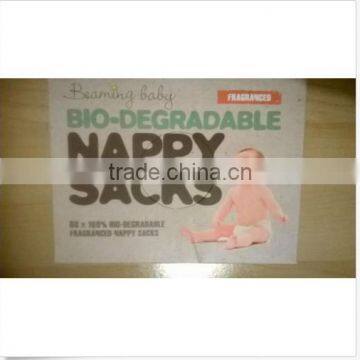 Fragranced Plastic Nappy sacks bag with bio-degradable
