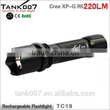 TANK007 electric charge torch light night hunting torch light rechargeable led police flashlight