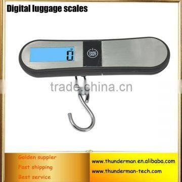 40kg Stainless Steel Digital Weighing Luggage Scale with LED blue back light