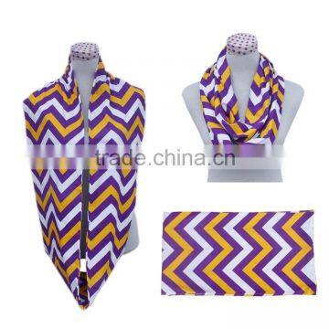 Medium Style of Length and Knit Style Mardi Gras Scarf photo-5