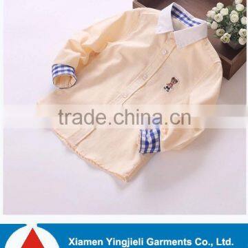 2015 new style custom boy's shirt wholesale