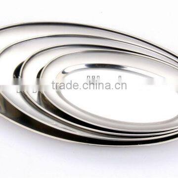 Stainless Steel Oval Shaped Dishes