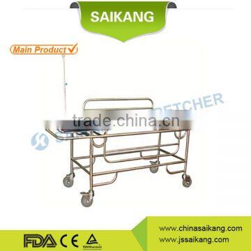 SKB037(A)-G Stainless steel hospital trolley, patient trolley