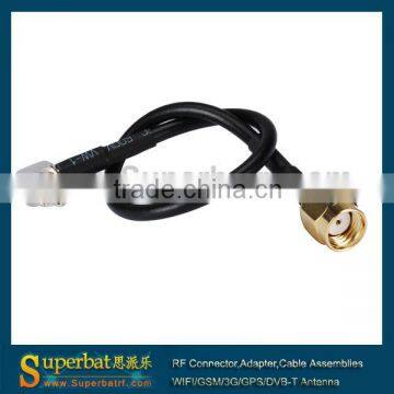 Pigtail Coaxial Cable Connector RP-SMA to CRC9 For Wireless Devices