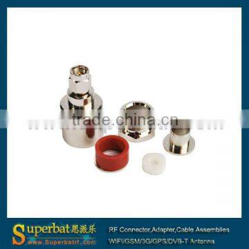 50 Ohm SMA male rf coaxial connector Clamp Straight for LMR400,RG213