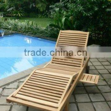 Teak Outdoor Furniture: Teak Sun Lounger