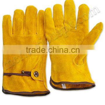 Cow Split Leather Driver Gloves