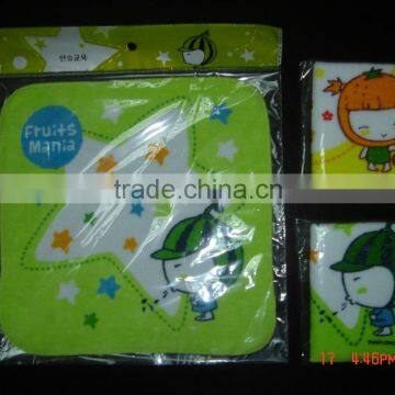 100% cotton towel face towel wash towel for child