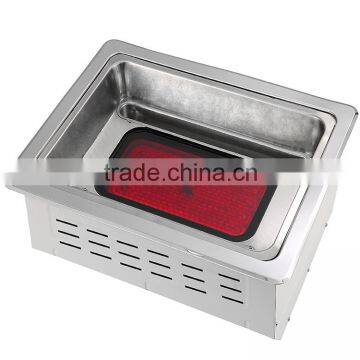 Barbecue Grill With Aluminum Plate and Best Price for Korean Restaurant Bbq Grill Table photo-3