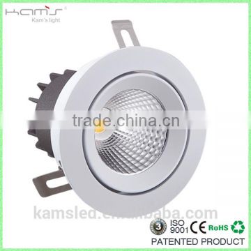 New design 5w COB tiltable led corridor ceiling light