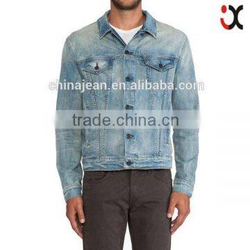 2015 Fashion Jacket Blue Denim Jacket Men Jacket JXF040