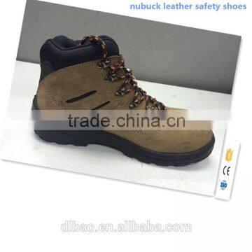 Steel toe nubuck Leather safety shoes