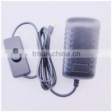 12v 700ma mobile power supply with switch button power adapter For 3528 5050 Strip LED