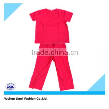 female cotton medical scrub clothes uniform in hospital