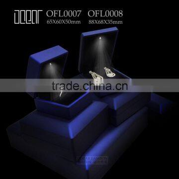 customized velvet led ring box for wedding