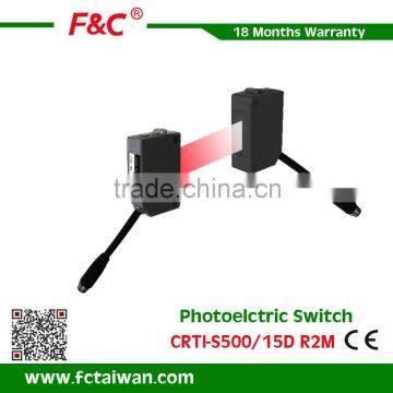 5m NPN NO NC through-beam small photoelectric switch and photo sensor