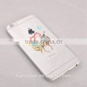 Custom New Fashion Rhinestone Metallic Tattoo Crystal Gold Foil Tattoo Stickers photo-4