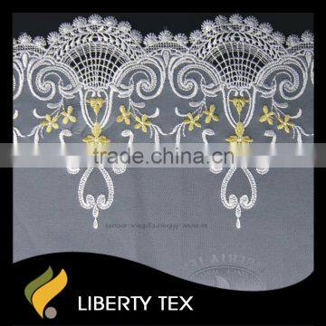 Graceful Victoria Style Chemical Edge Swiss Lace Embroidery Fabric