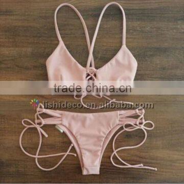 Hot halter Nude Bandage bikini swimwear