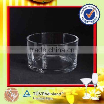 High quality 500ml round glass candle holders cheap