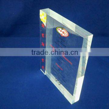 New Award Block Clear Transparent Award Prize Spoil Trophy photo-4