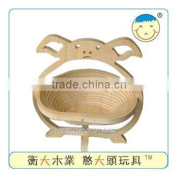 Wooden Folding Basket