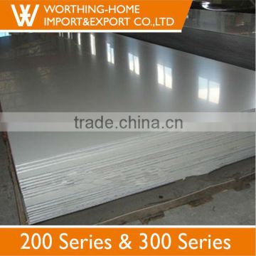 Top 304 201 Grade 4x8 0.7mm 0.8mm 1.2mm 2mm Stainless Steel Sheet Price