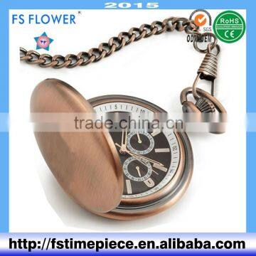 FS FLOWER - Chinese Wholesale Watches Vintage Pocket Watch Japan Mulit-Function Movement