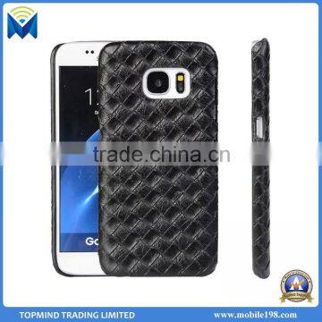 Woven Pattern Phone Leather Back Case Cover for Sony Xperia Z4 Z5 M4