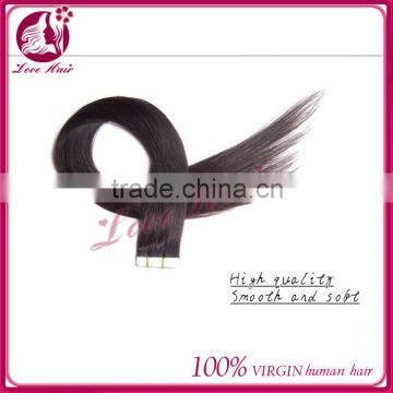 8"-32"human hair extension Pu skin weft tape hair free shipping