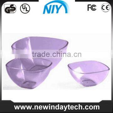 Plastic Acrylic Sandwich Bowl Colored Translucent photo-3