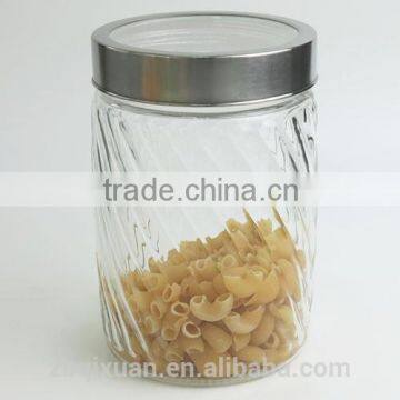 Beautiful Glass Storage Container With See-Through Metal Cover photo-5