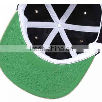 Guangzhou Daijun OEM New Design High Quality Metal Eyelets Custom Embroidered Logo Snapback Men Blue Wool Cap photo-3