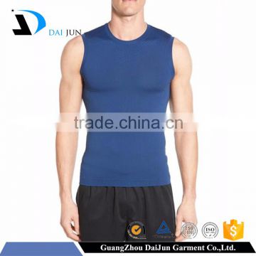 Daijun OEM summer men's polyester blue high quality wholesale tank top