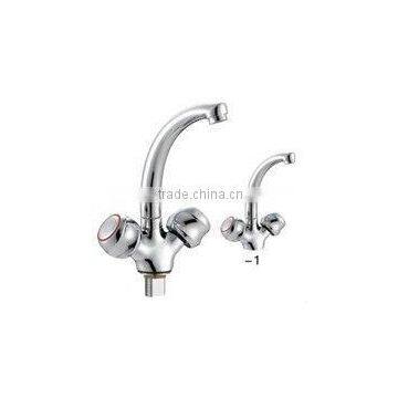 Zinc double handle basin faucet ZQ5311-1F